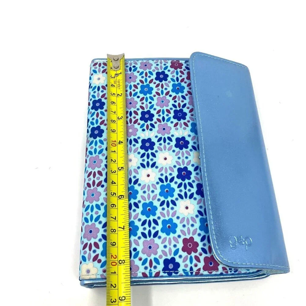 Vintage GAP Day Calendar Planner Markers Binder Blue Geometric Flowers NWOT